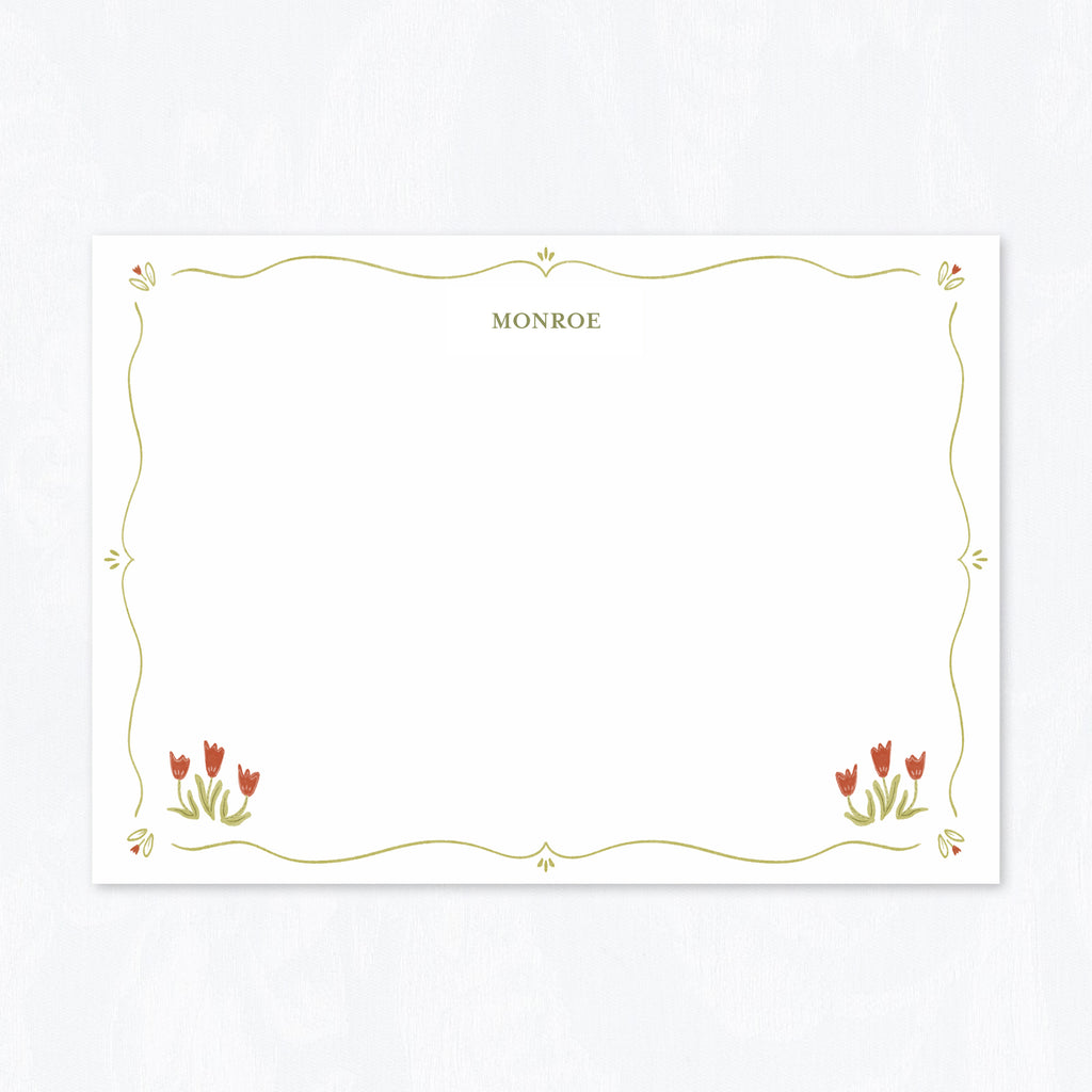Tulip Field Stationery Set