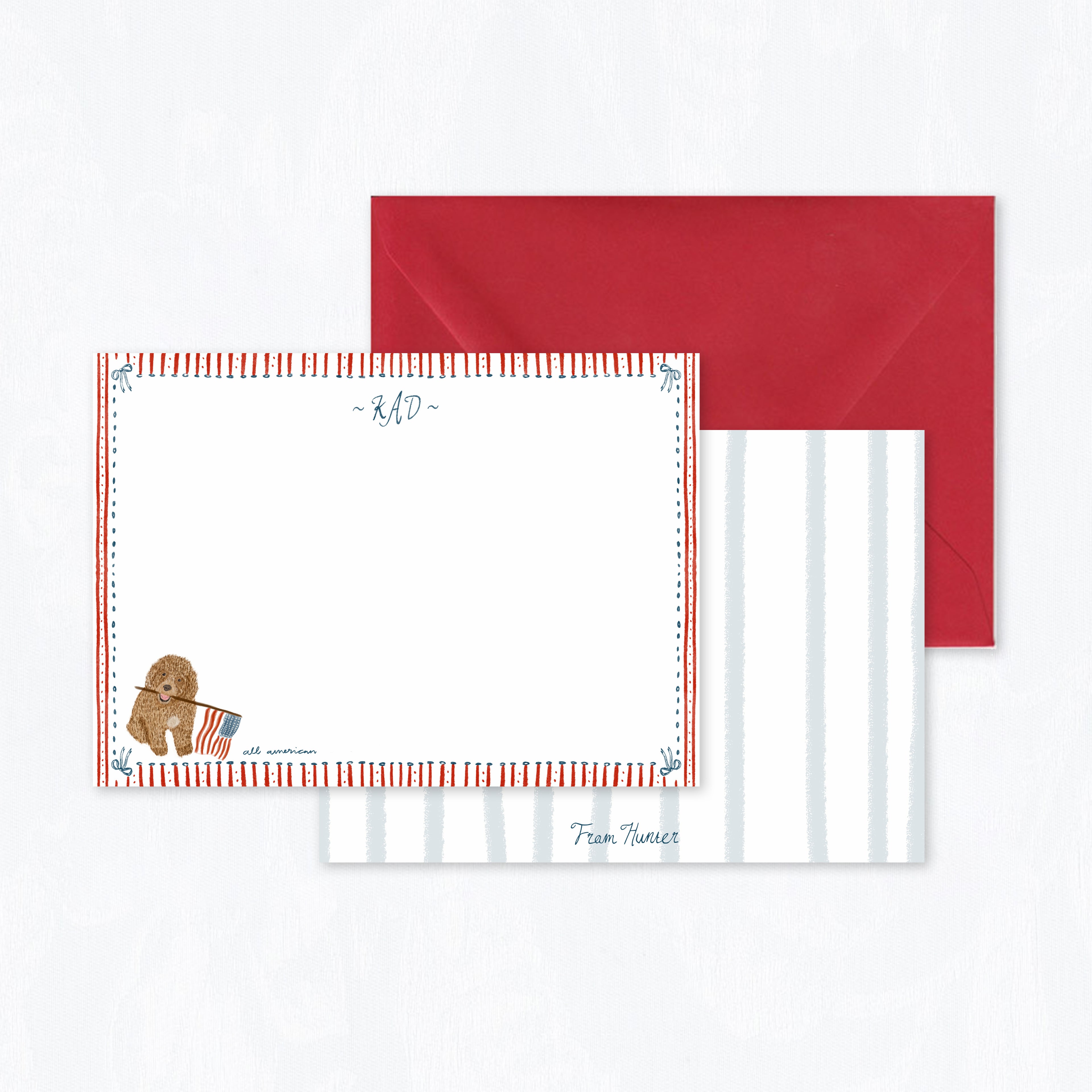 All-American Stationery Set