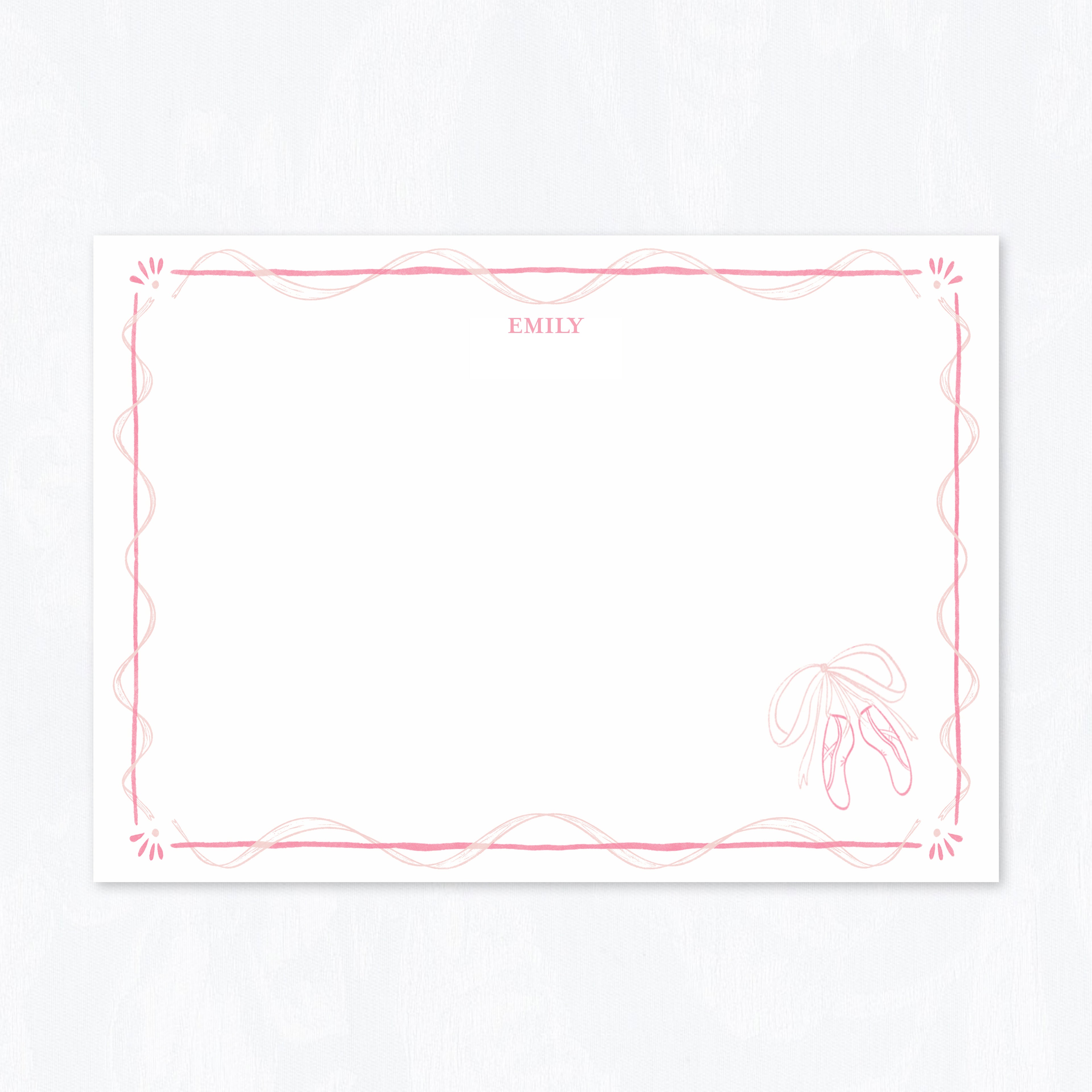 Ballerina Stationery Set