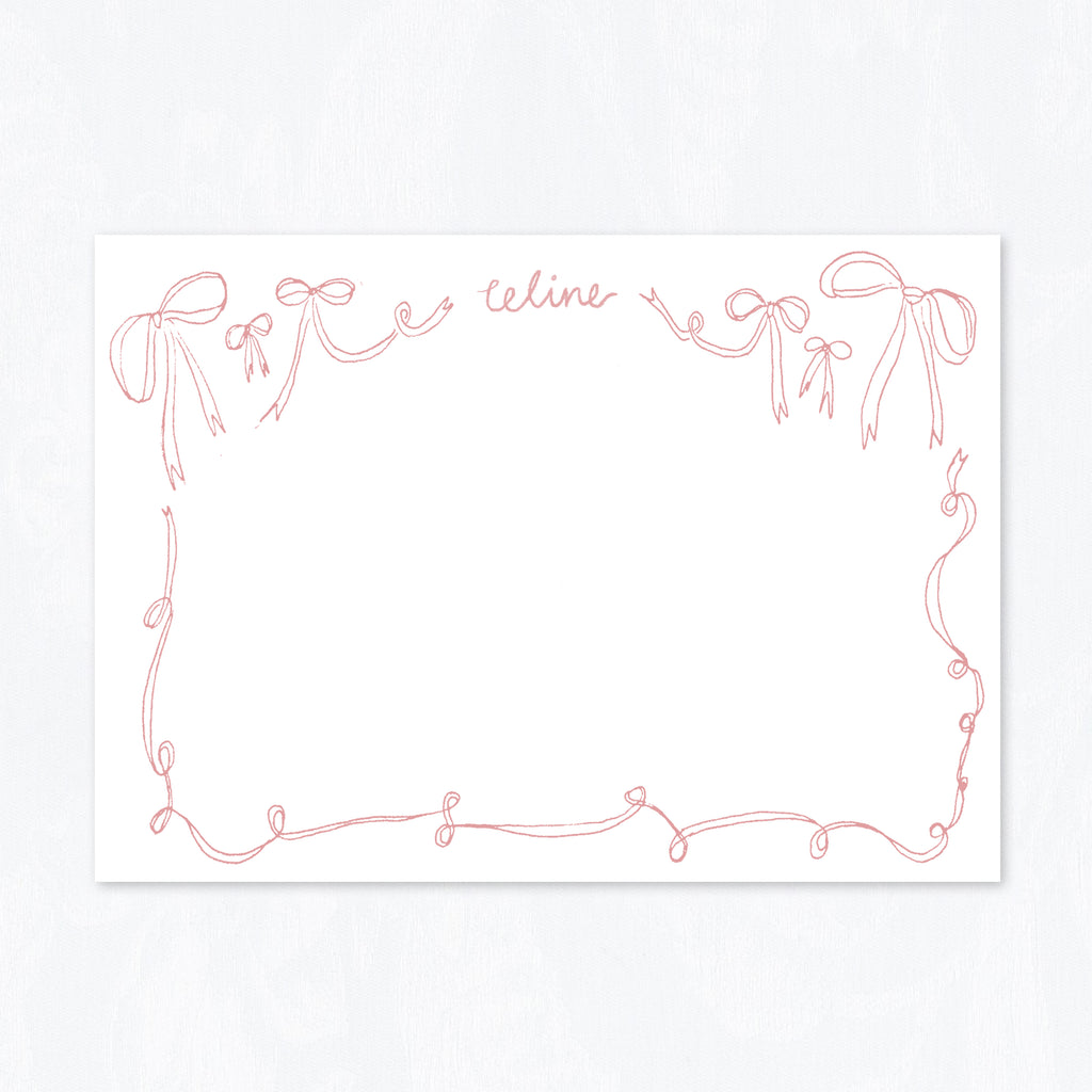 Ribbon + Bows Stationery Set