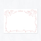 Ribbon + Bows Stationery Set
