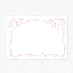 Ribbon + Bows Stationery Set