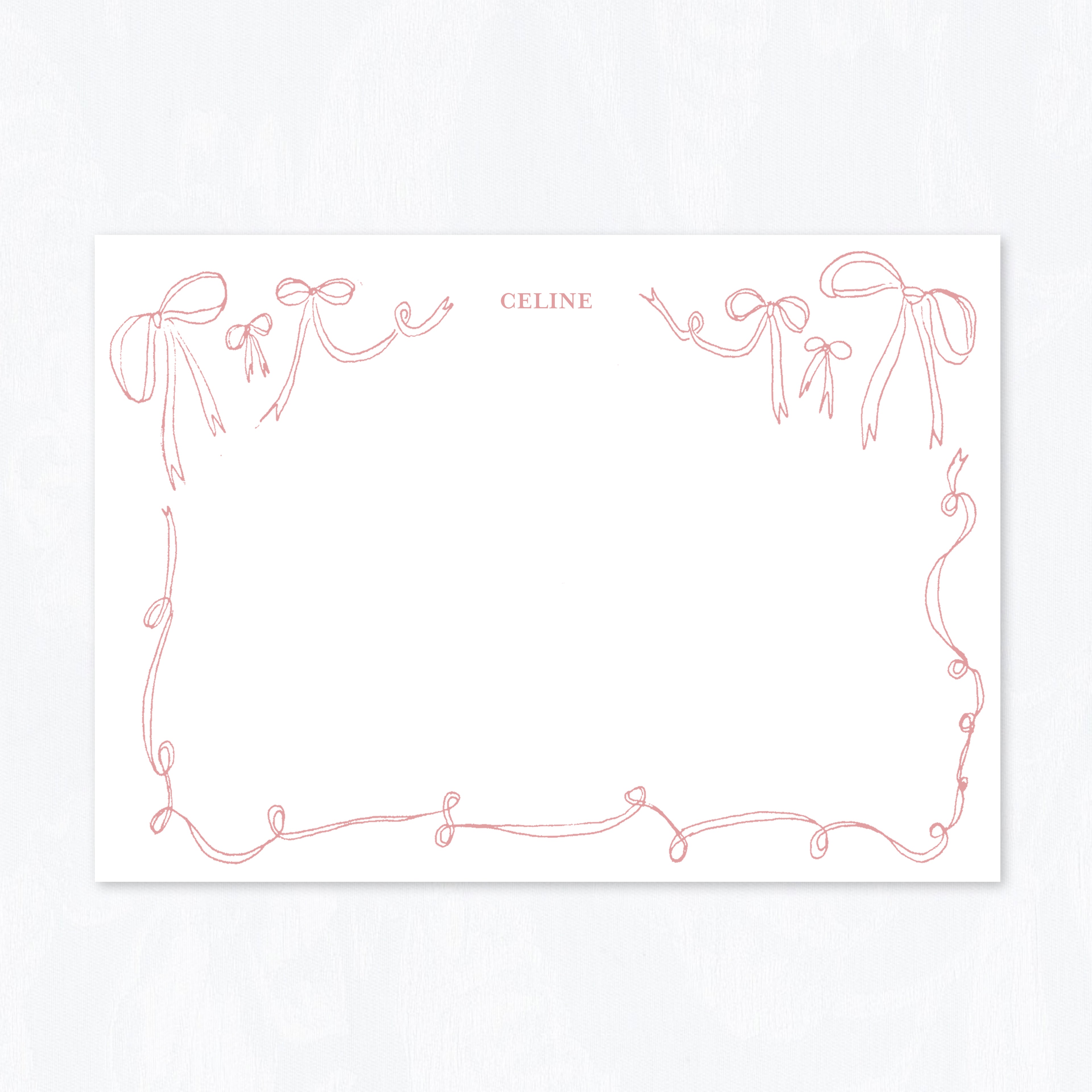 Ribbon + Bows Stationery Set