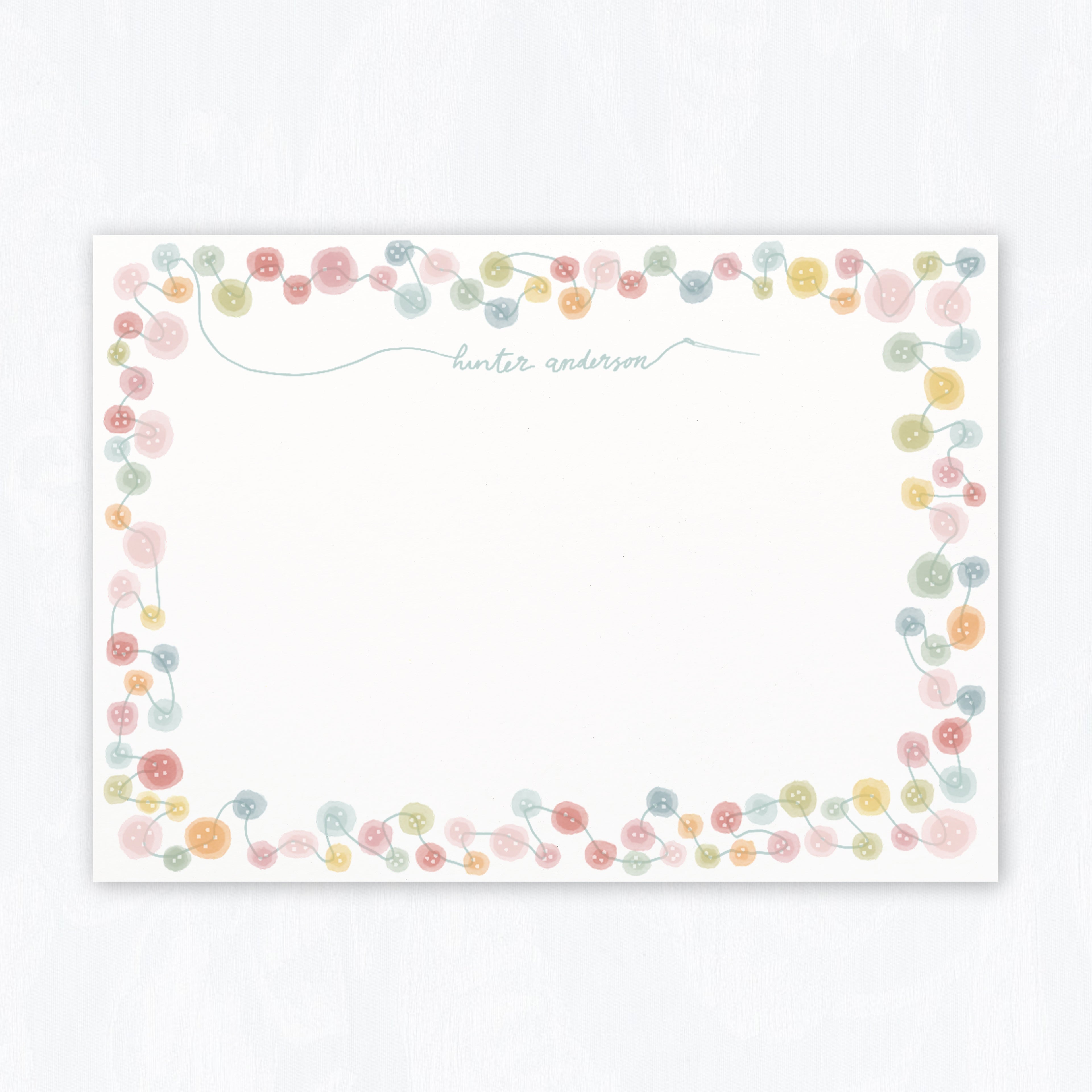 Buttons Stationery Set