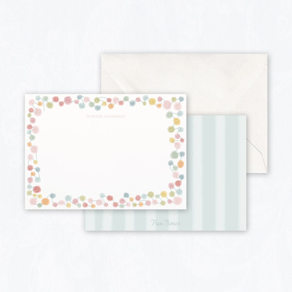 Buttons Stationery Set
