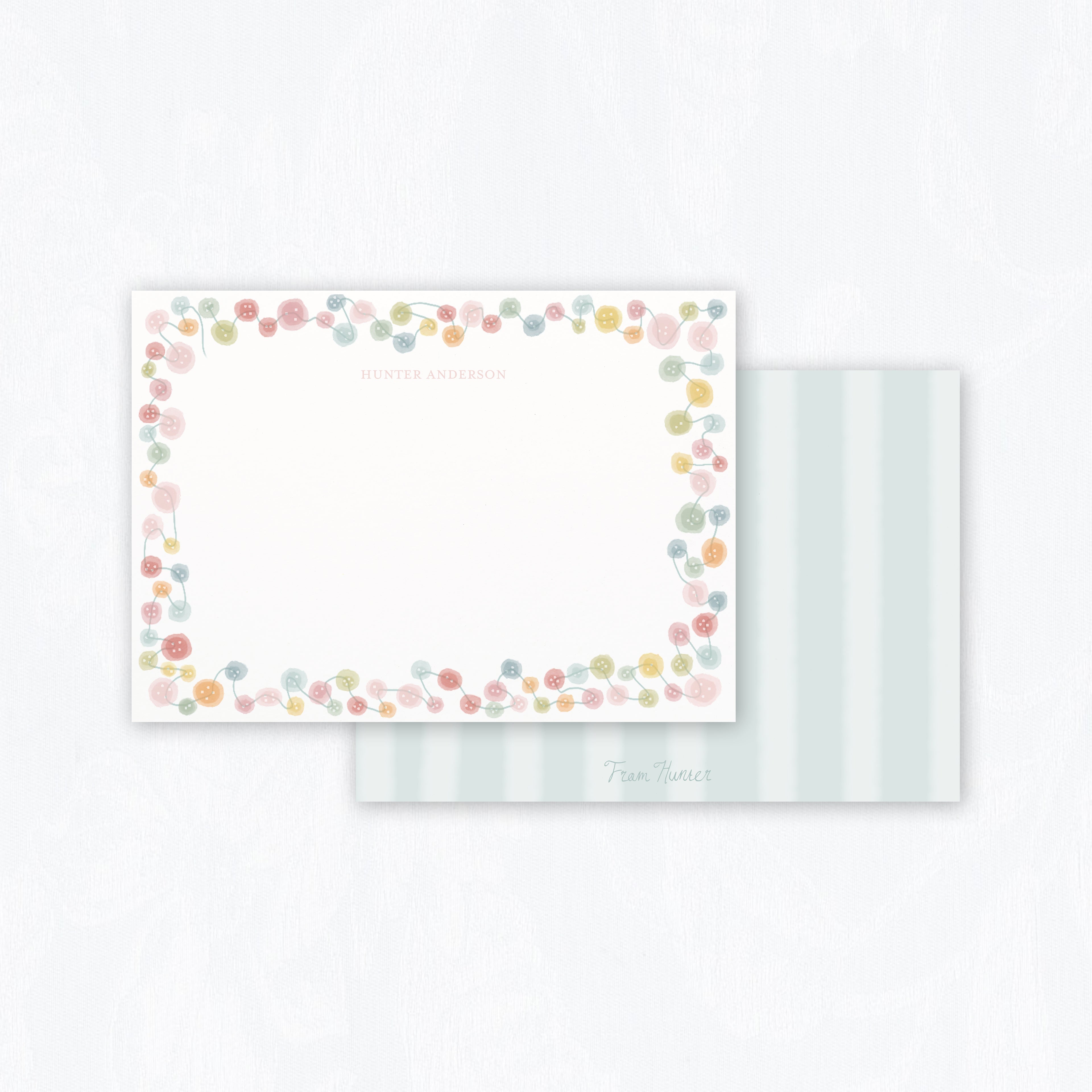 Buttons Stationery Set