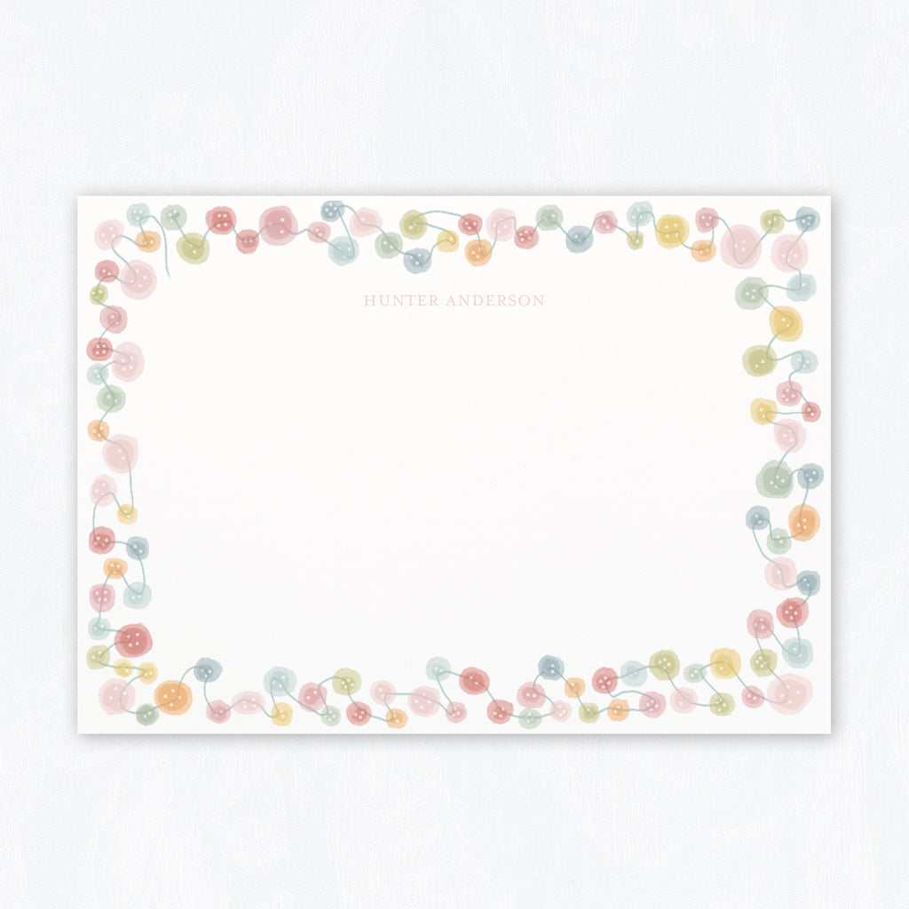 Buttons Stationery Set