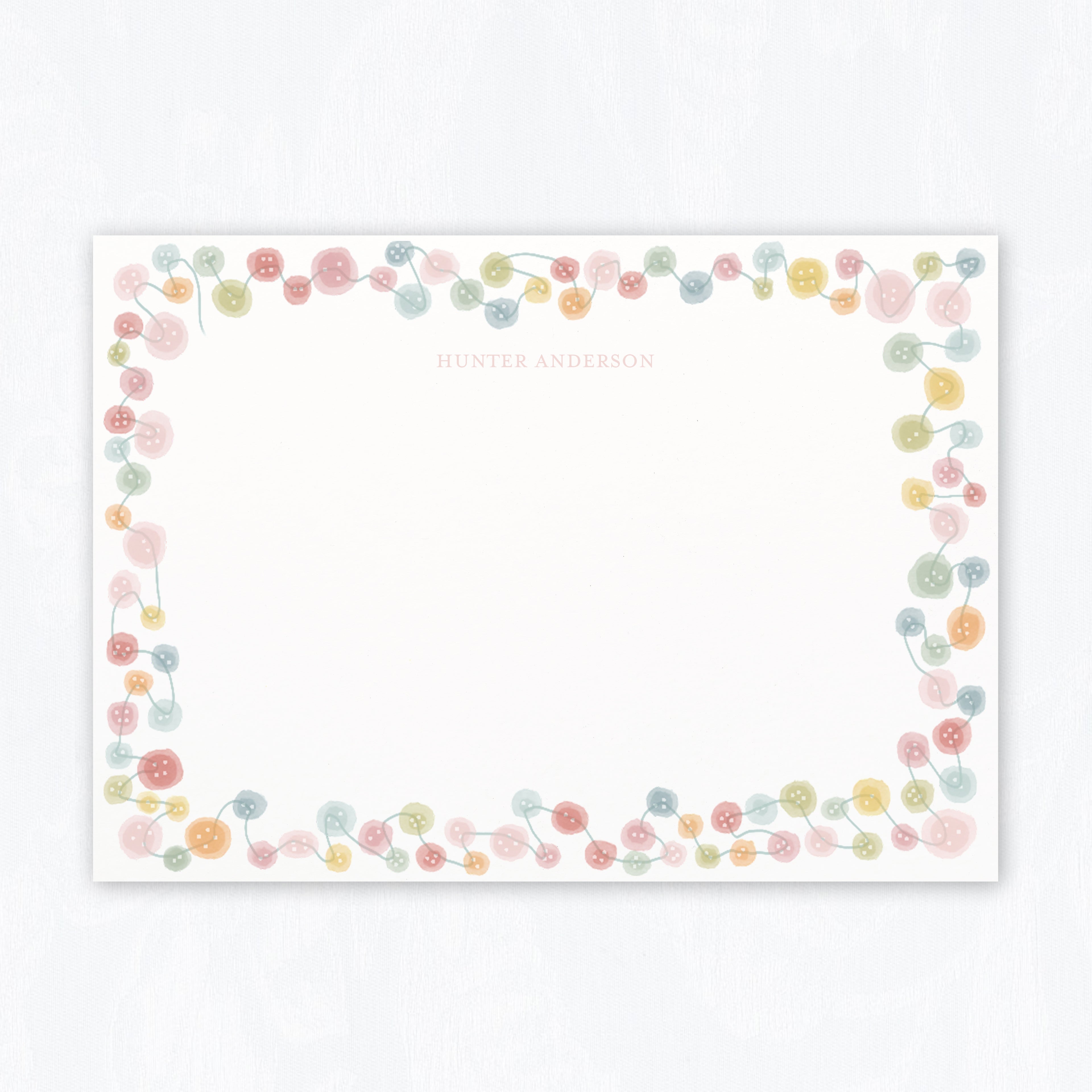 Buttons Stationery Set
