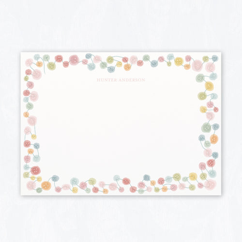 Buttons Stationery Set