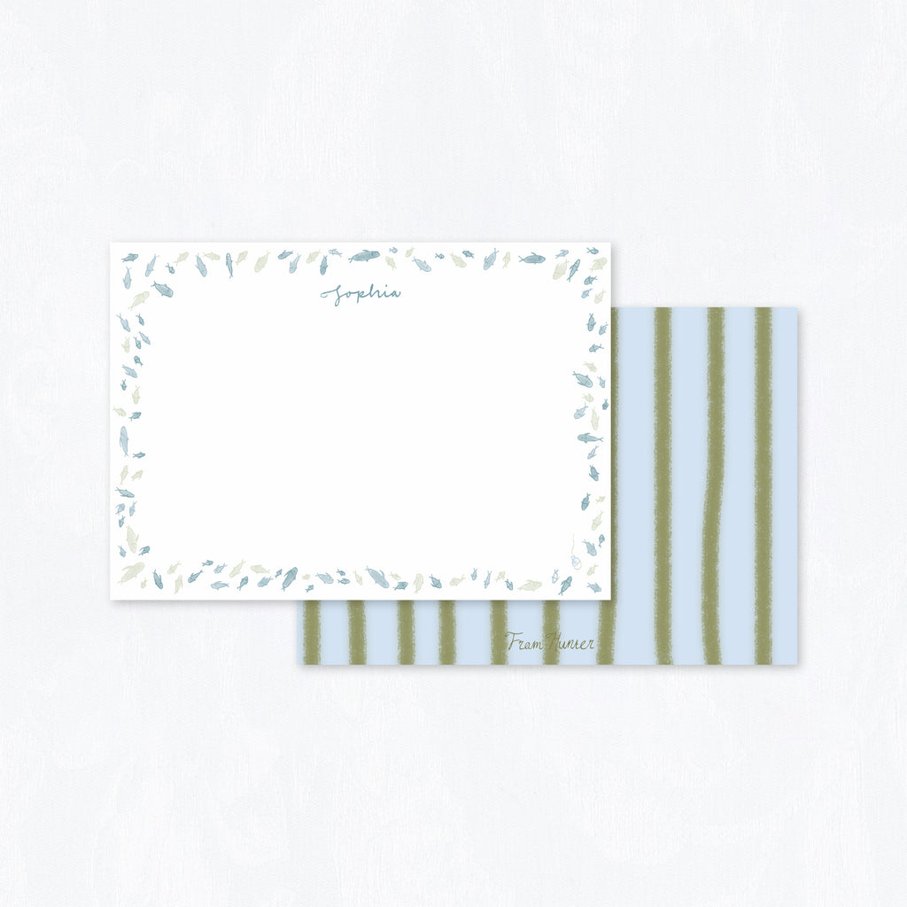 School of Fish Stationery Set