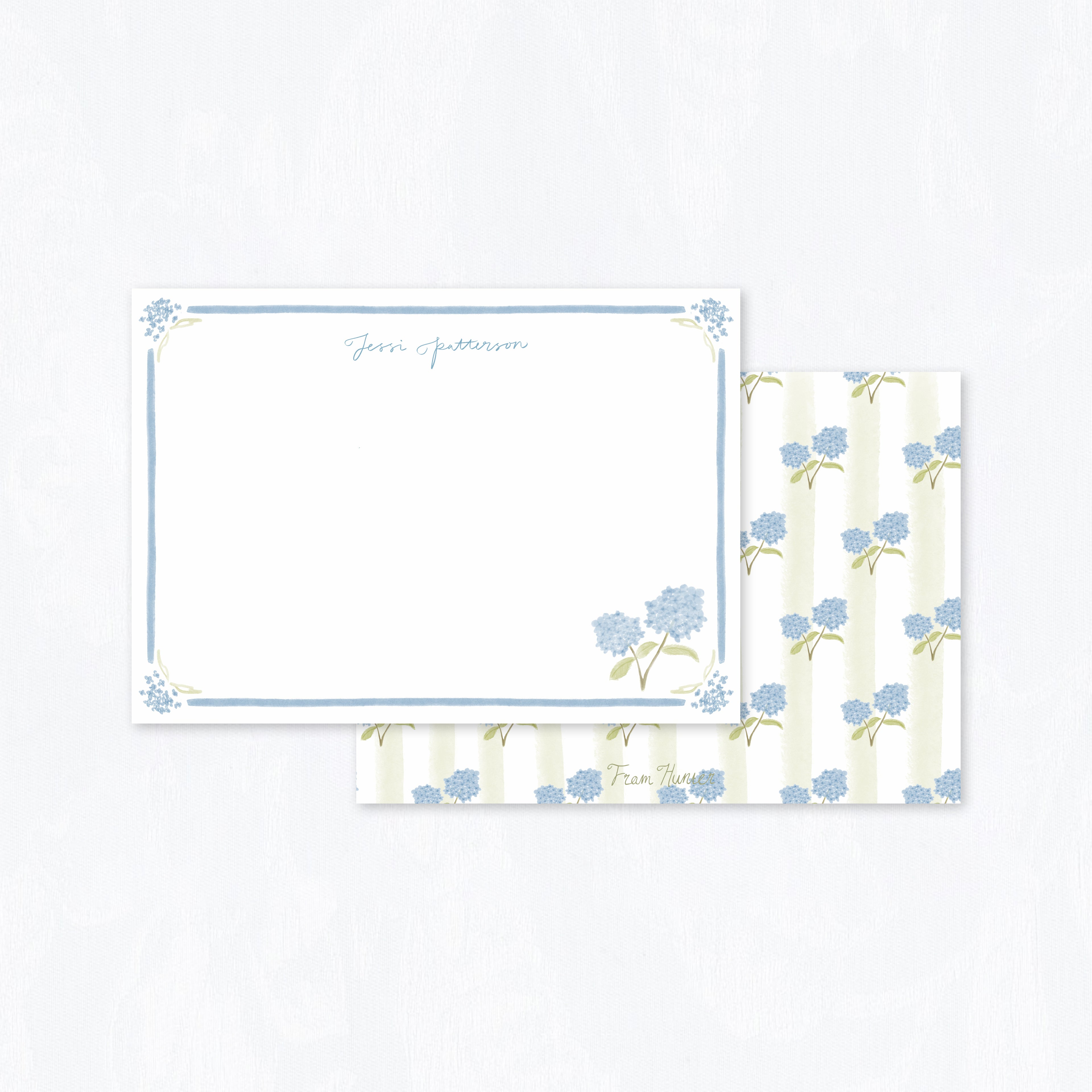 Hydrangea Stationery Set