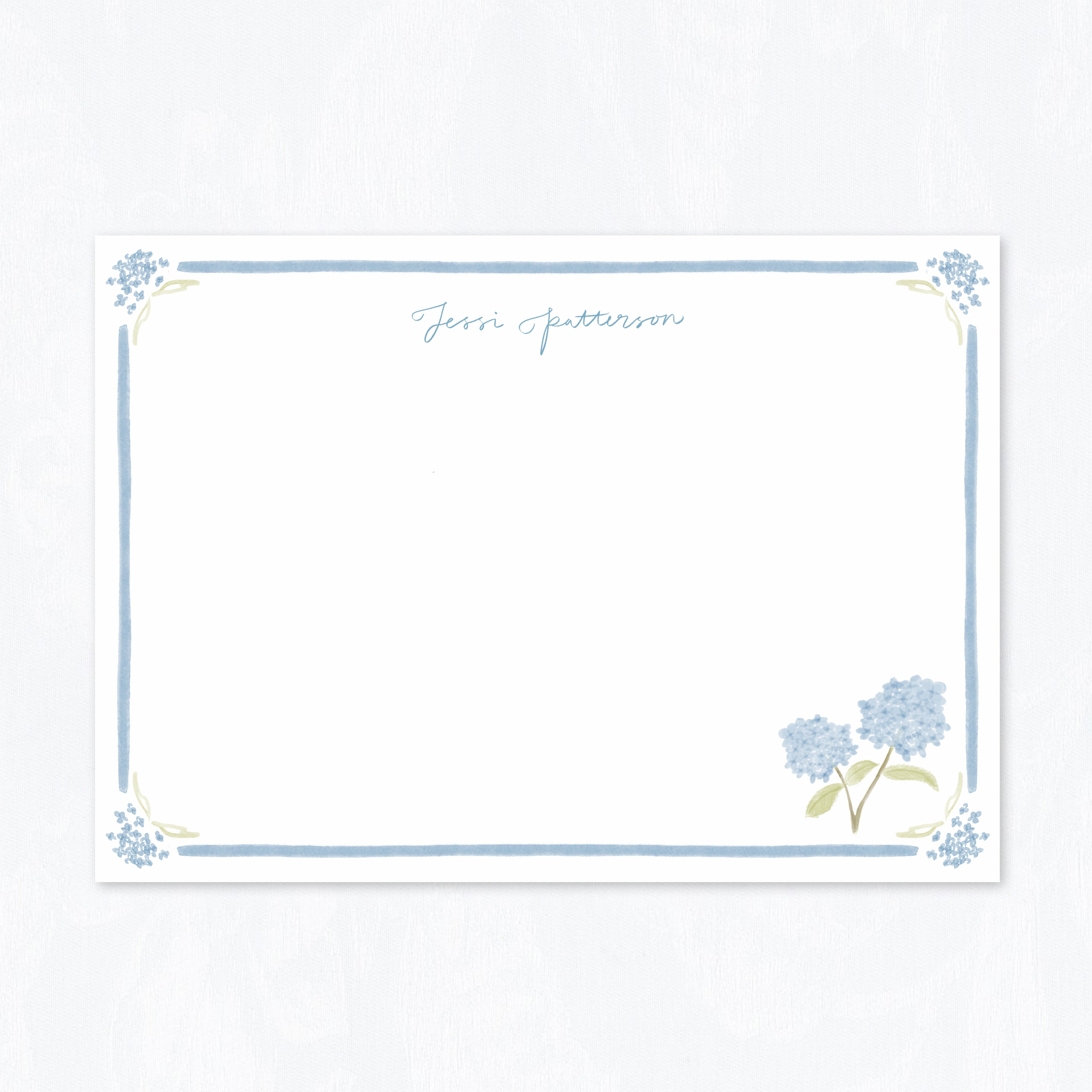 Hydrangea Stationery Set
