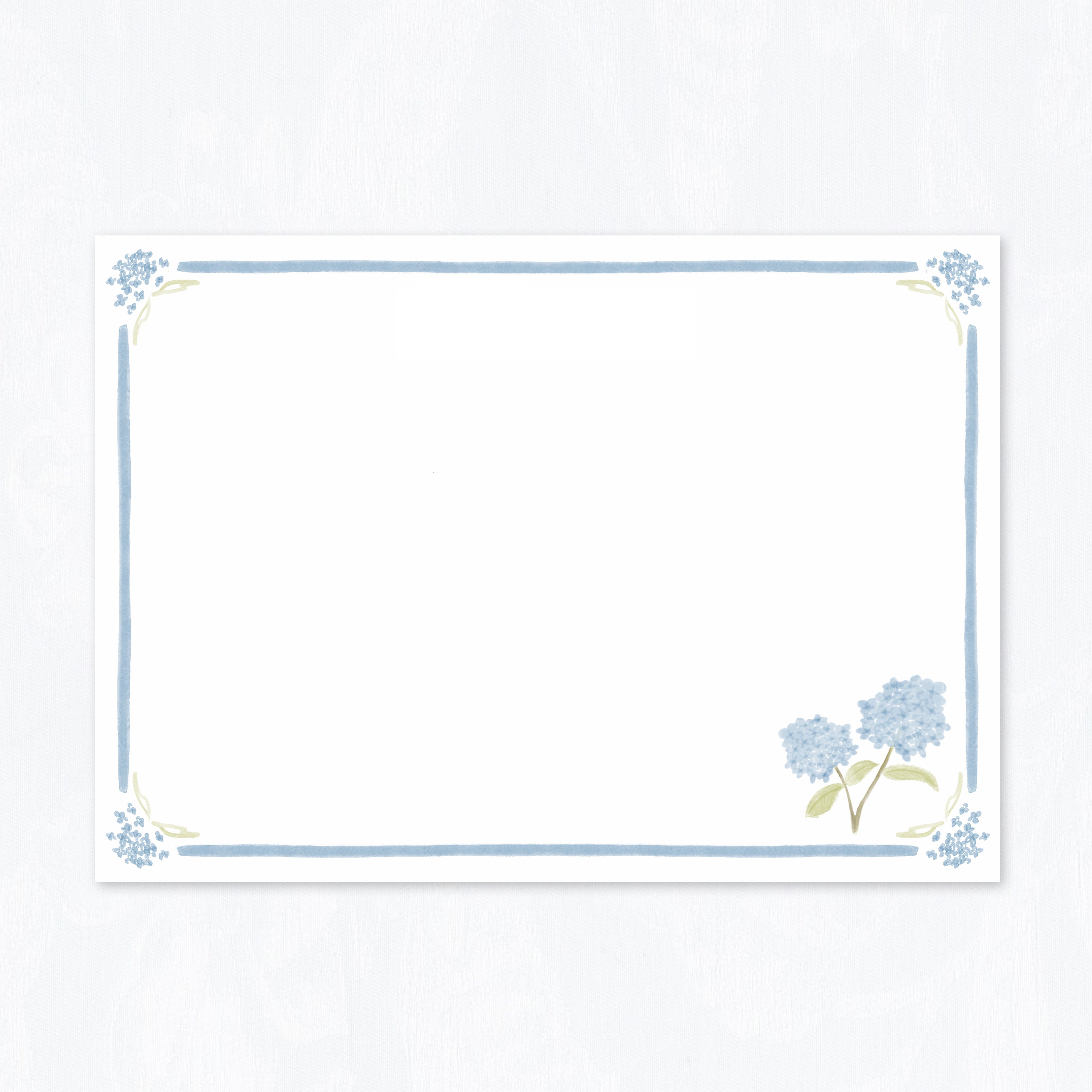 Hydrangea Stationery Set