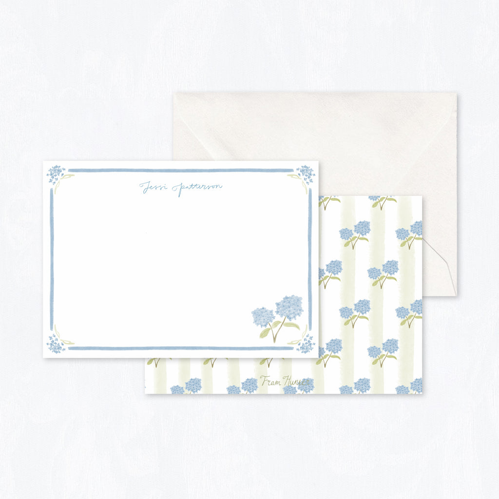 Hydrangea Stationery Set