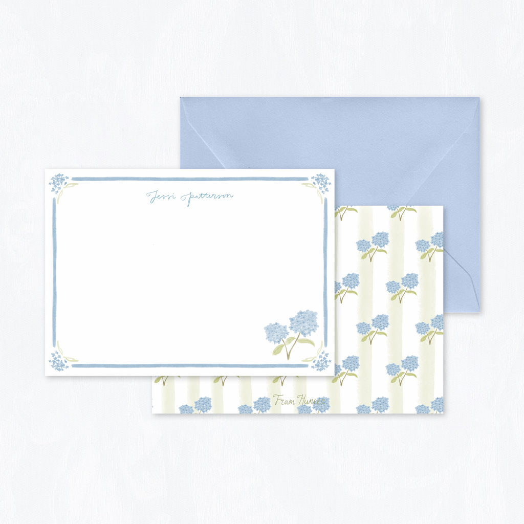 Hydrangea Stationery Set