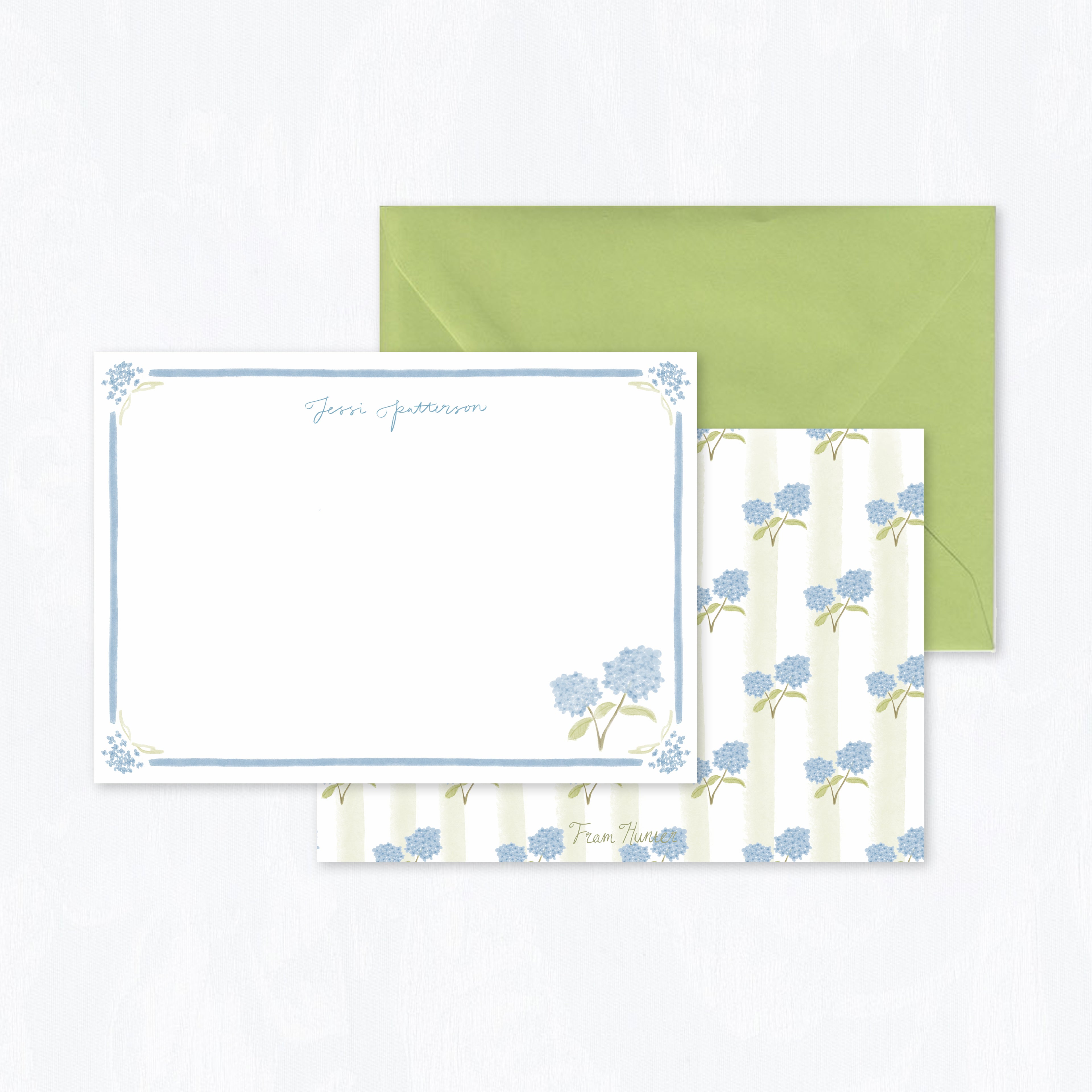 Hydrangea Stationery Set