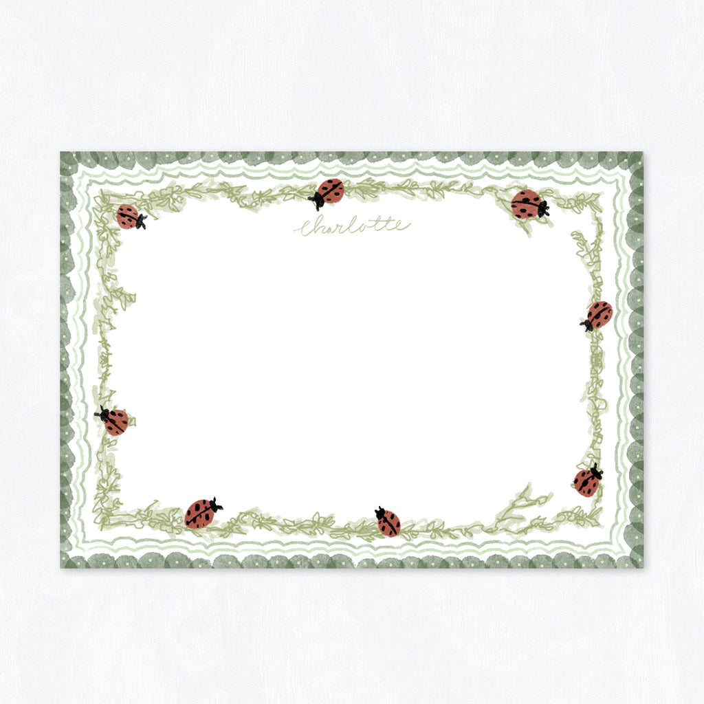 Ladybug Stationery Set