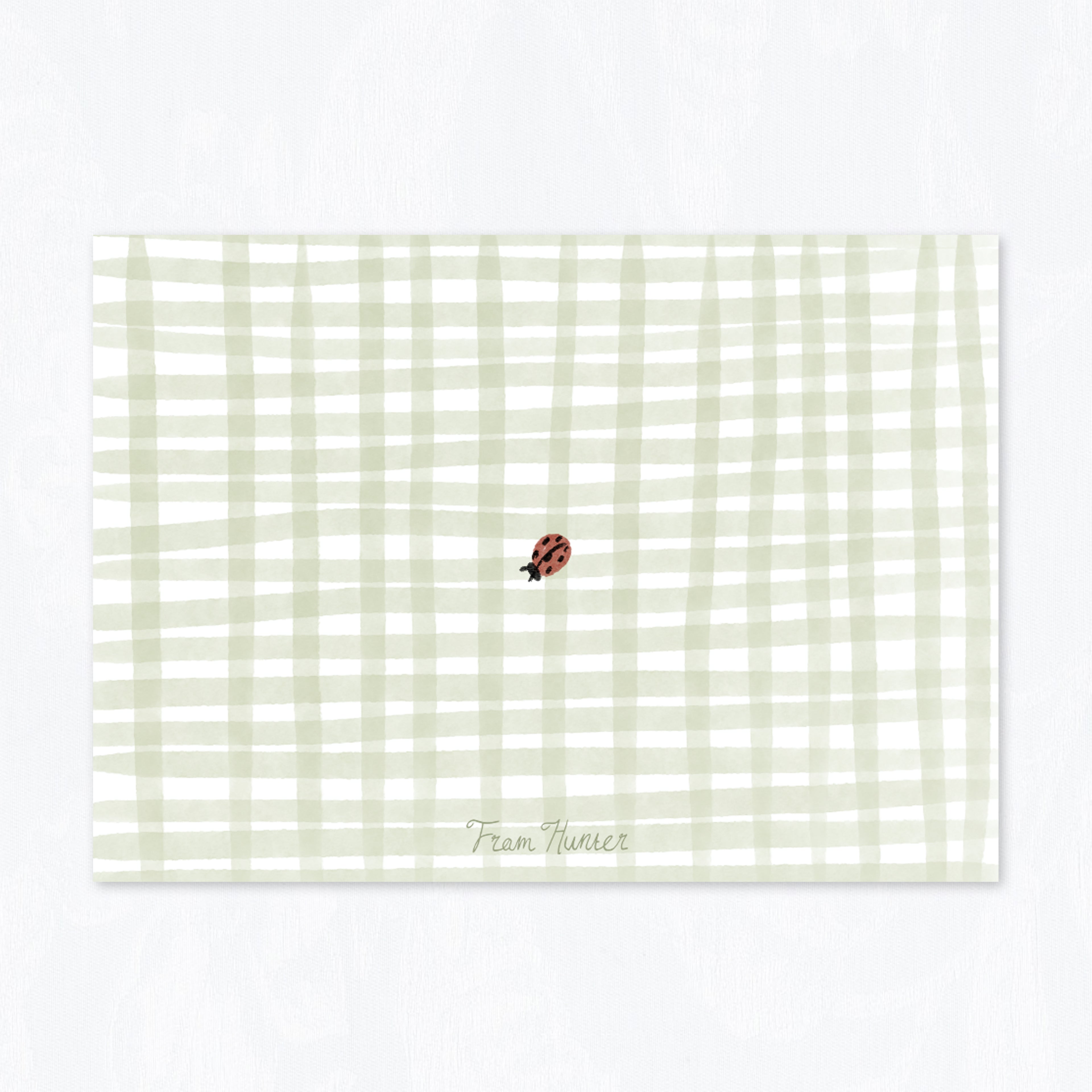 Ladybug Stationery Set