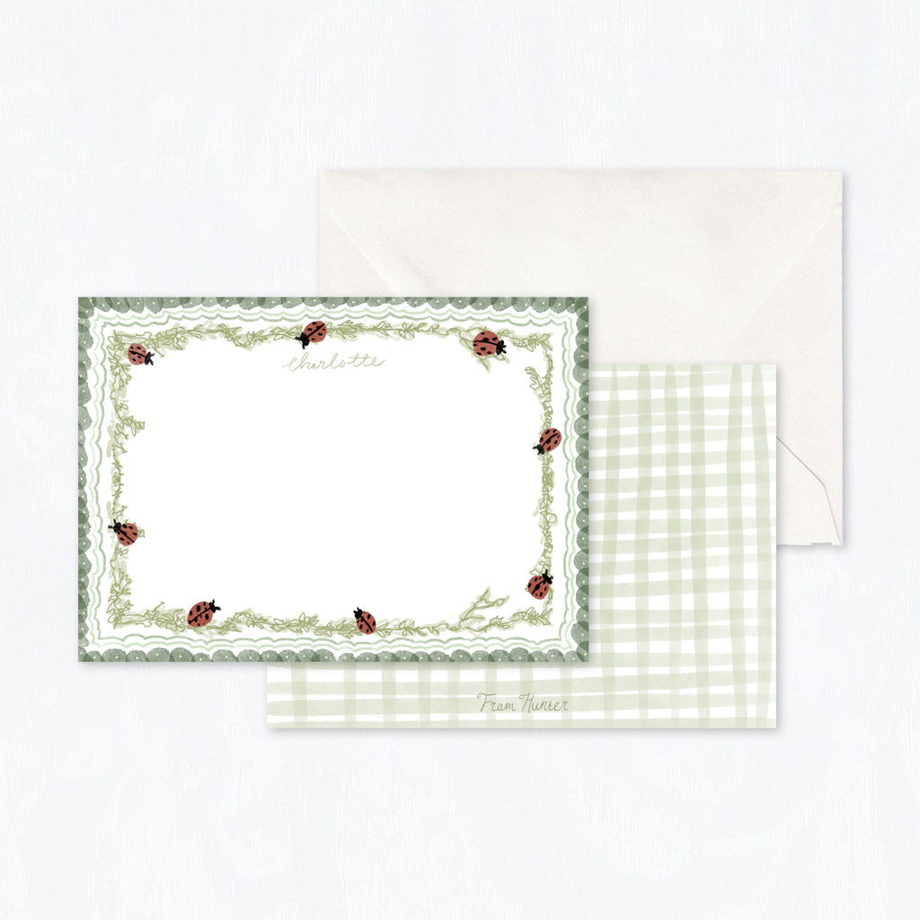 Ladybug Stationery Set
