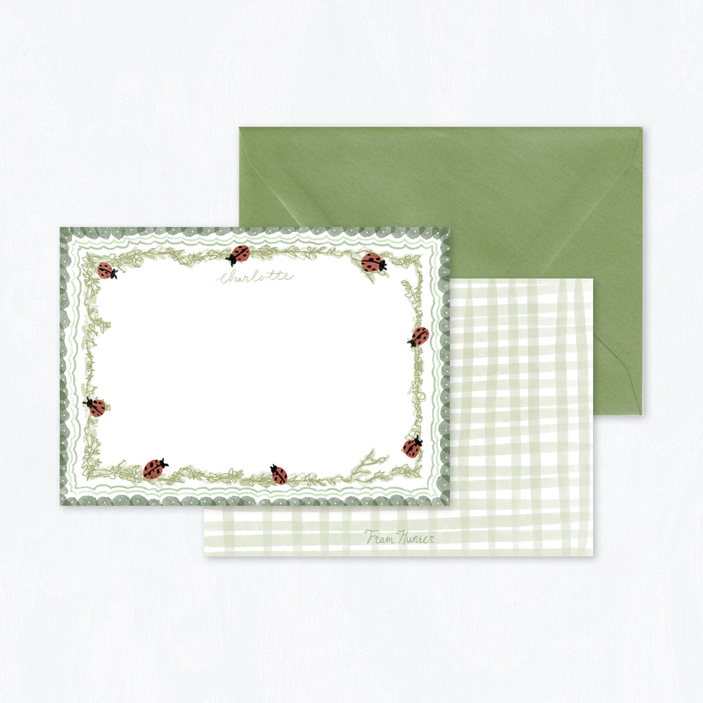 Ladybug Stationery Set