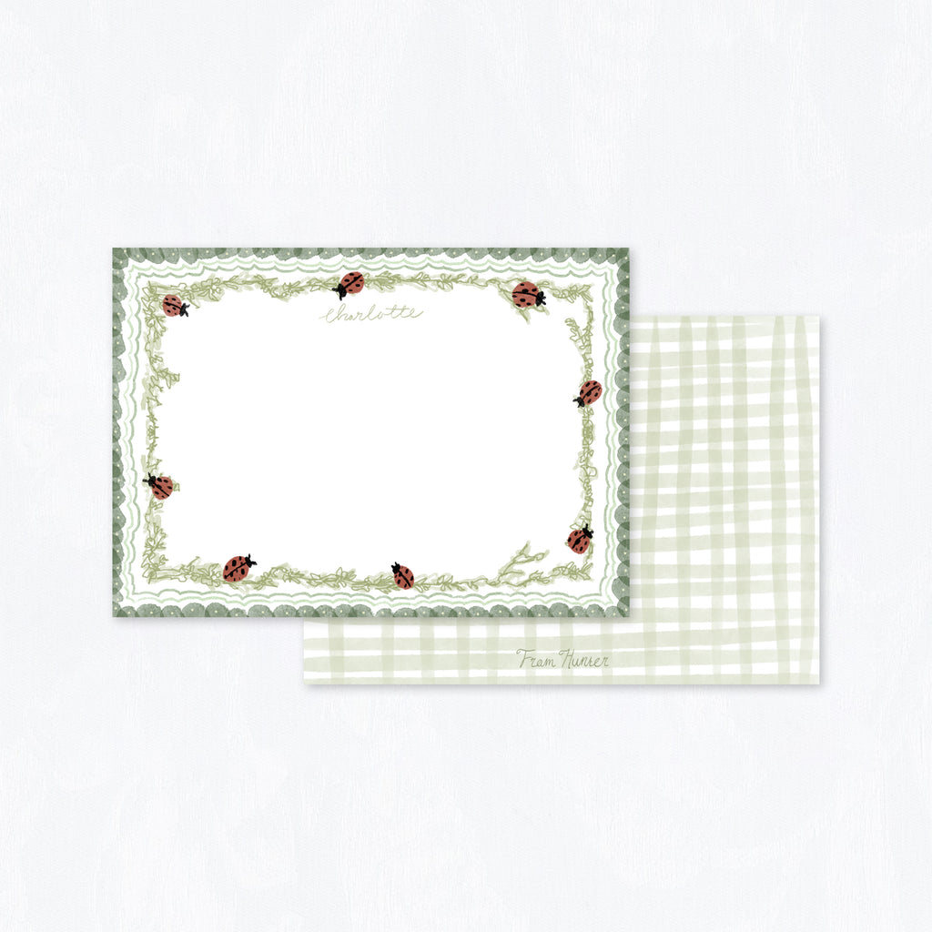 Ladybug Stationery Set