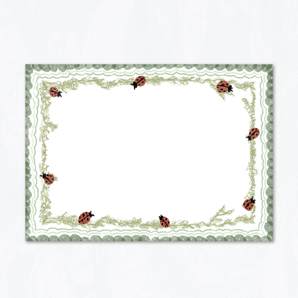 Ladybug Stationery Set