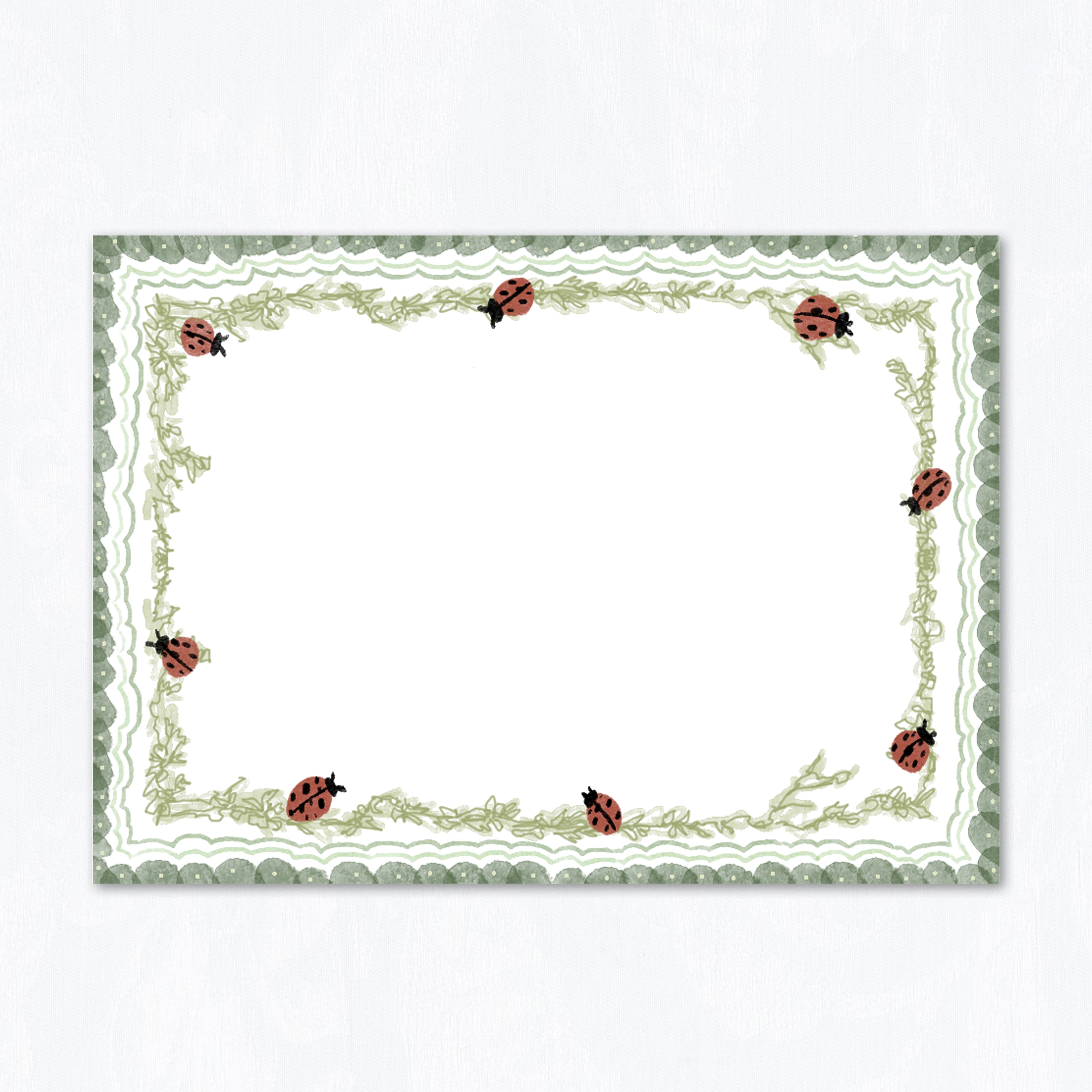Ladybug Stationery Set