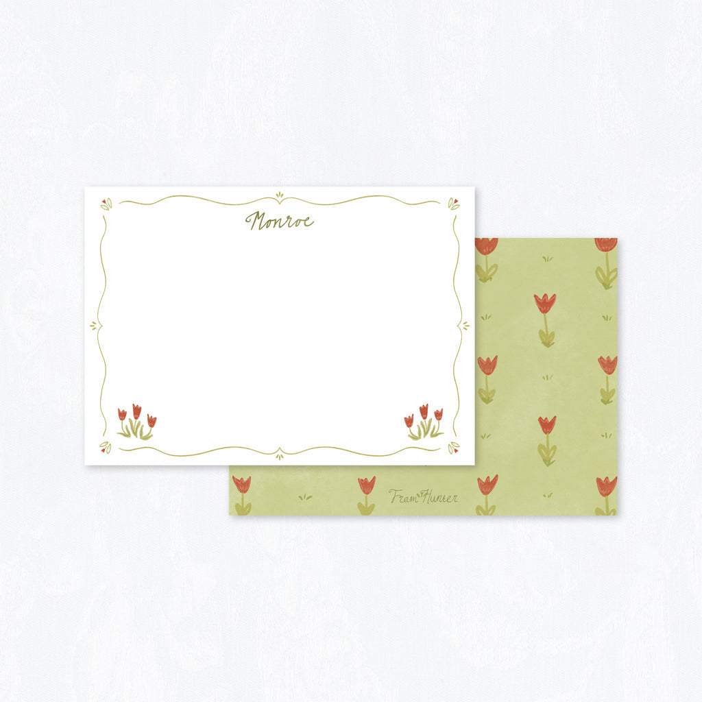 Tulip Field Stationery Set