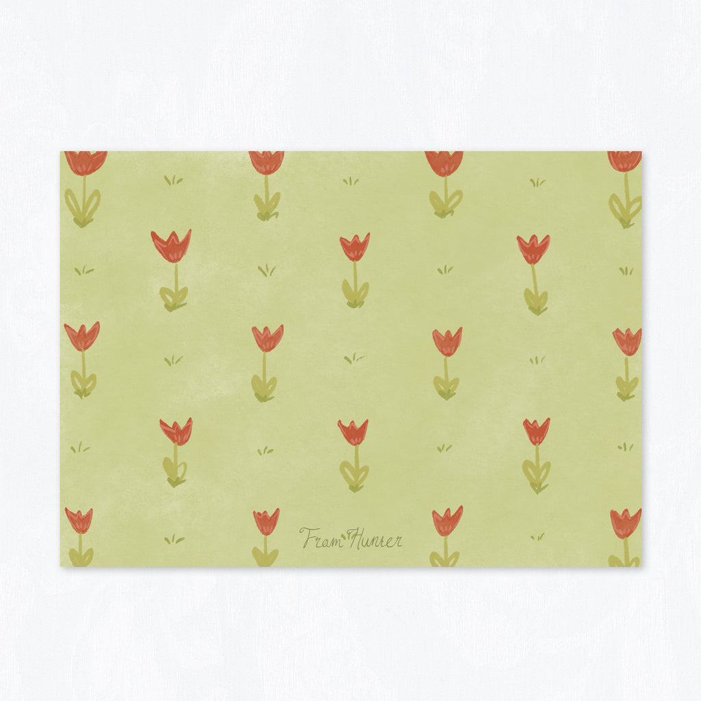 Tulip Field Stationery Set