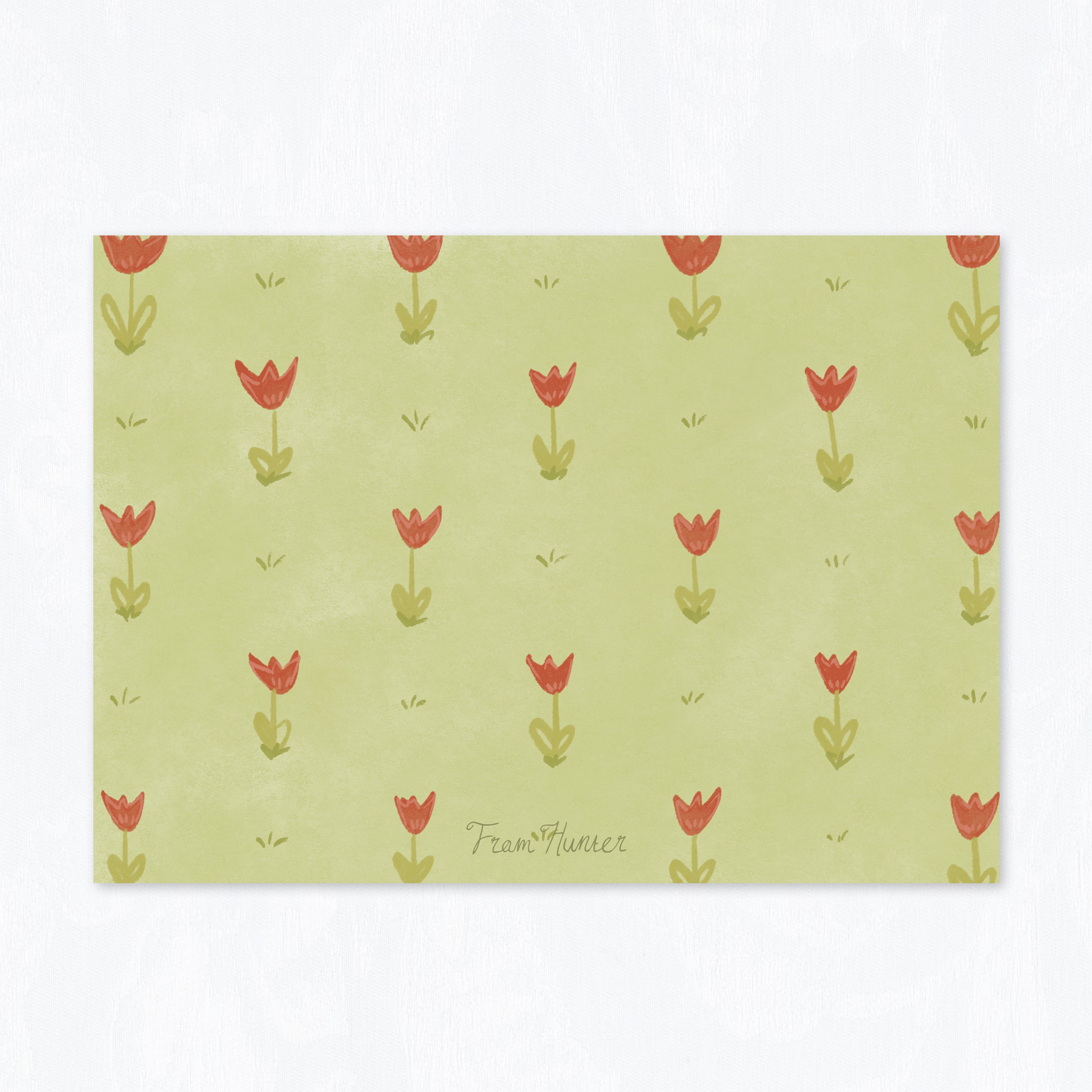 Tulip Field Stationery Set