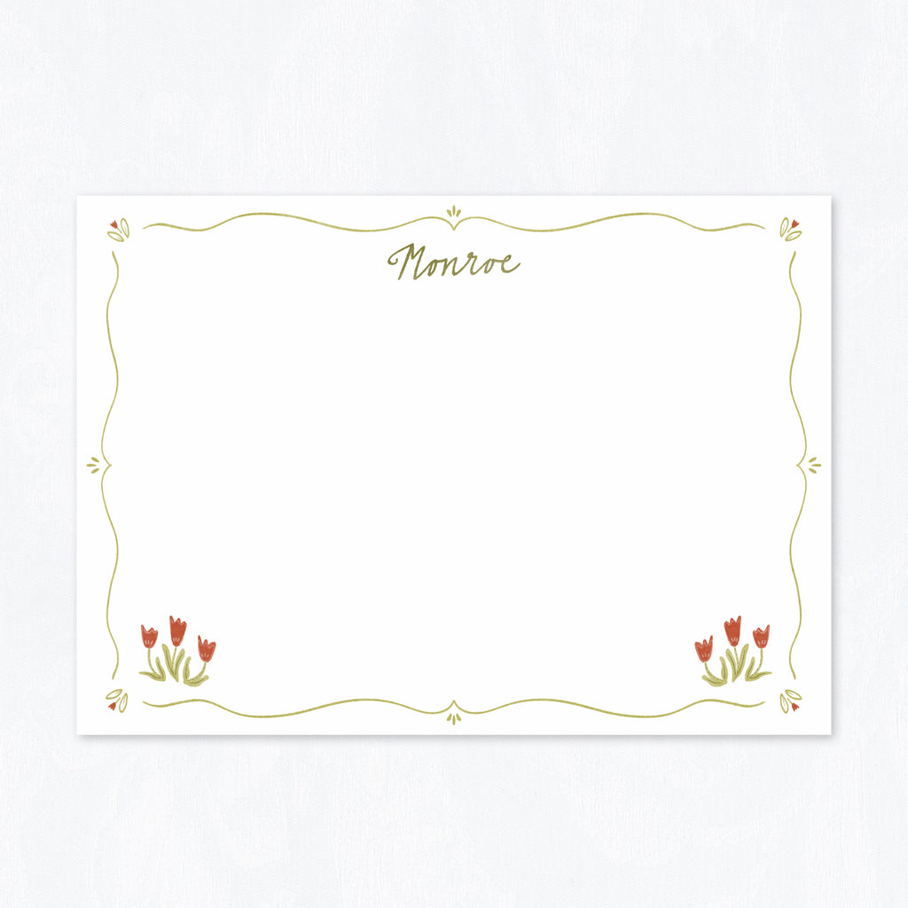 Tulip Field Stationery Set