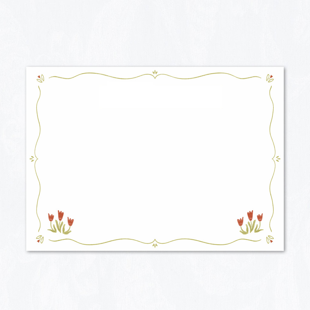 Tulip Field Stationery Set
