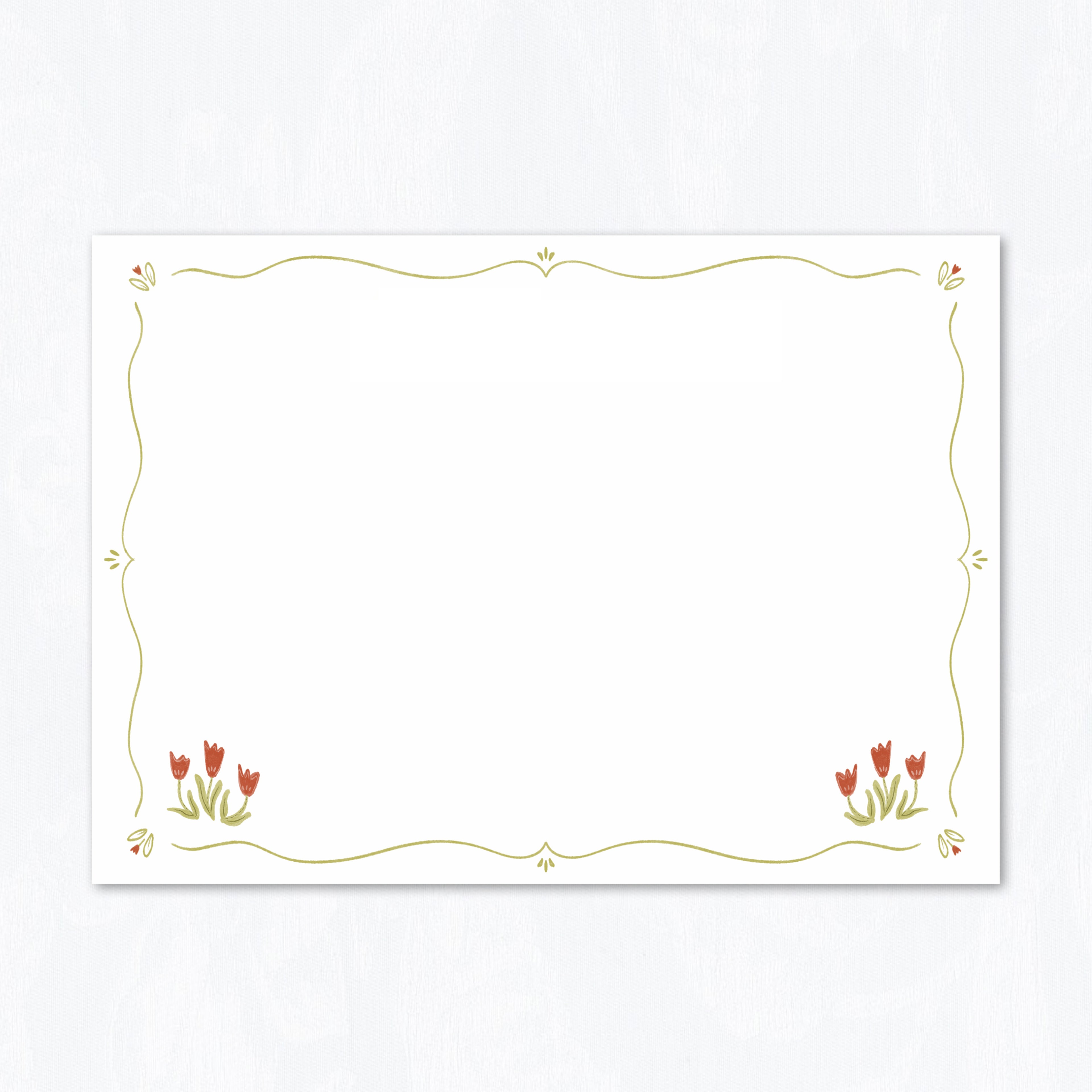Tulip Field Stationery Set